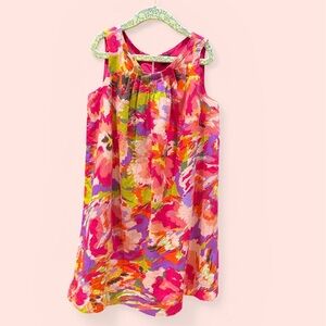 GAP Girls Bright Pink Lined Dress Size M (8)